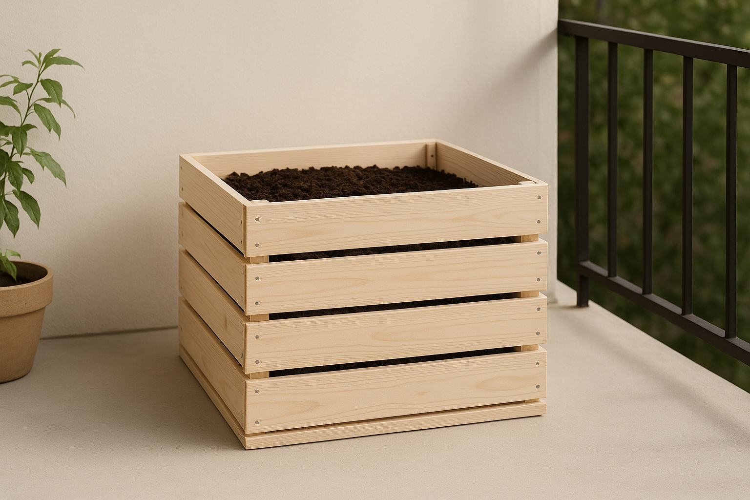 Hogyan készíts saját balkon komposztládát?