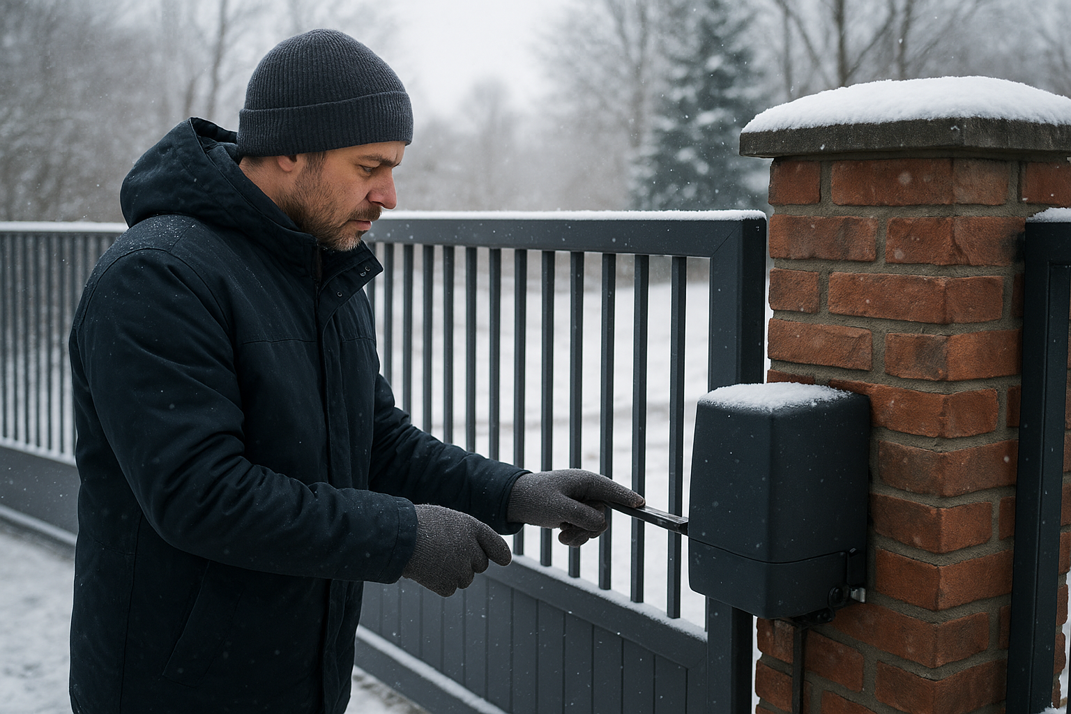 Kipróbáltuk az automata kapunyitót téli hidegben